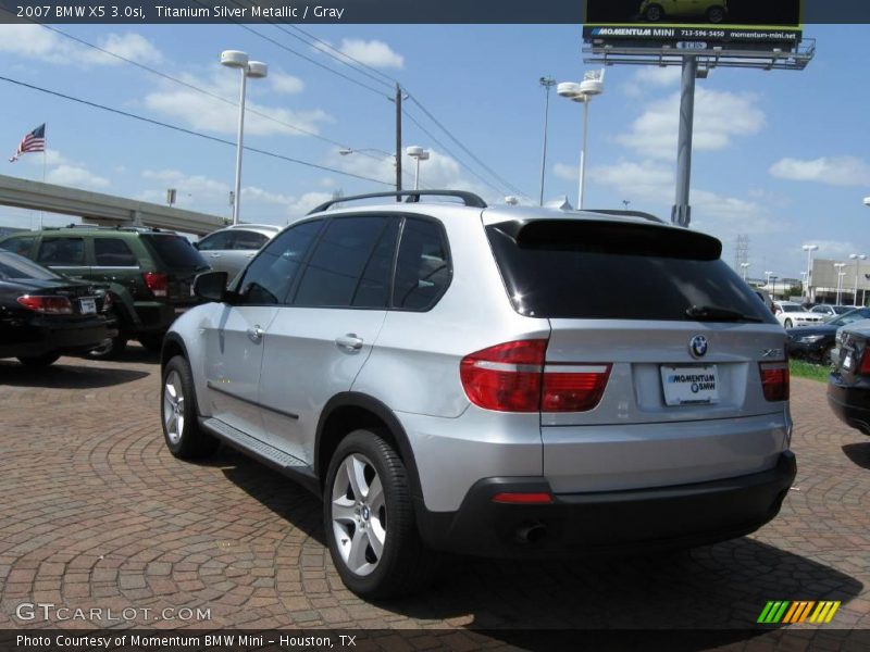 Titanium Silver Metallic / Gray 2007 BMW X5 3.0si