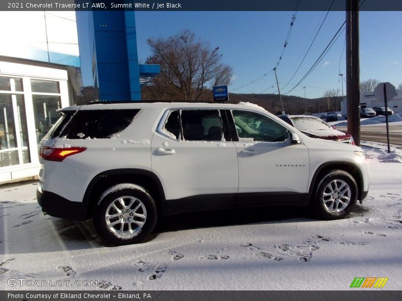 Summit White / Jet Black 2021 Chevrolet Traverse LT AWD