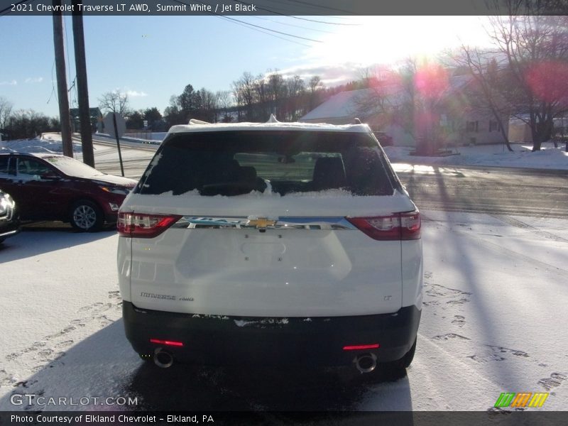 Summit White / Jet Black 2021 Chevrolet Traverse LT AWD