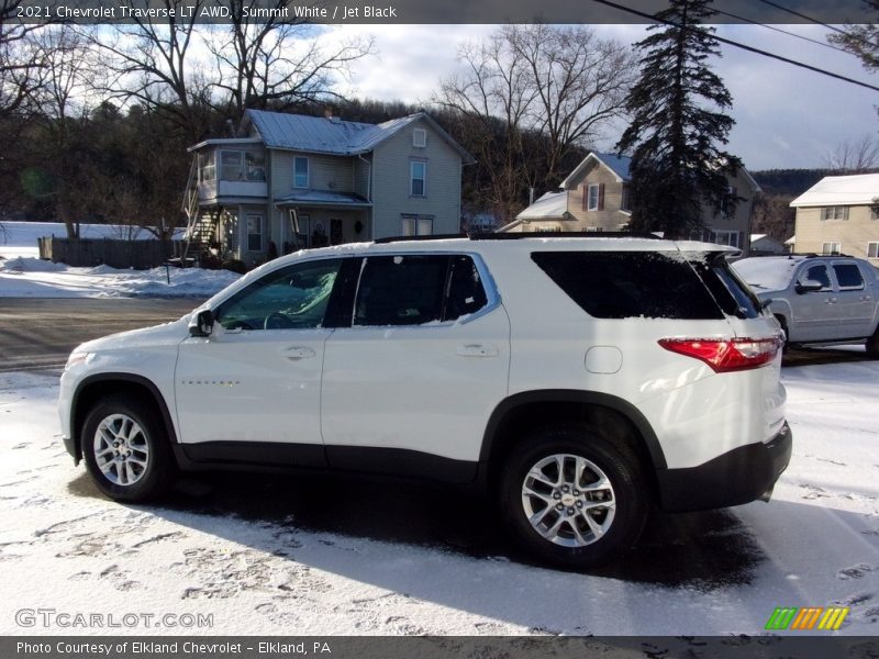 Summit White / Jet Black 2021 Chevrolet Traverse LT AWD