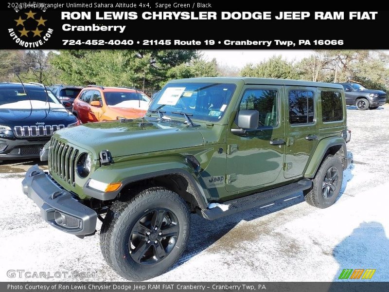 Sarge Green / Black 2021 Jeep Wrangler Unlimited Sahara Altitude 4x4