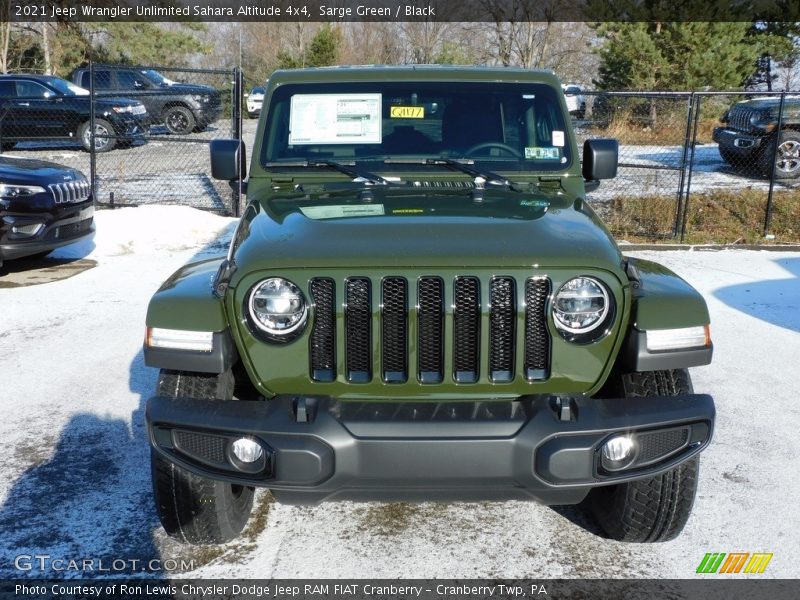 Sarge Green / Black 2021 Jeep Wrangler Unlimited Sahara Altitude 4x4