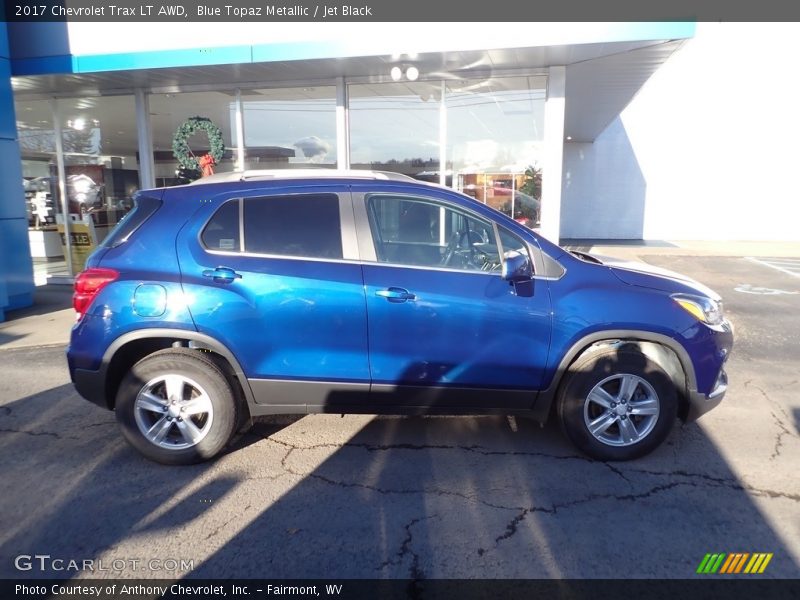 Blue Topaz Metallic / Jet Black 2017 Chevrolet Trax LT AWD
