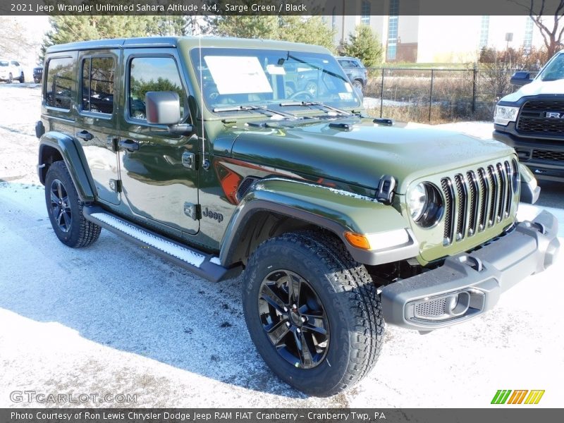 Sarge Green / Black 2021 Jeep Wrangler Unlimited Sahara Altitude 4x4