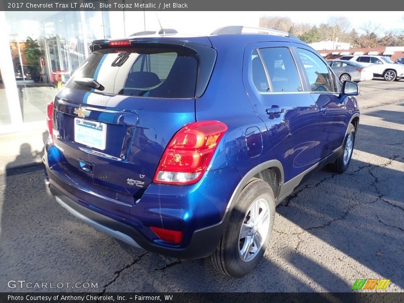 Blue Topaz Metallic / Jet Black 2017 Chevrolet Trax LT AWD