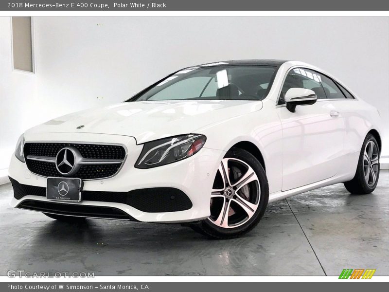 Polar White / Black 2018 Mercedes-Benz E 400 Coupe