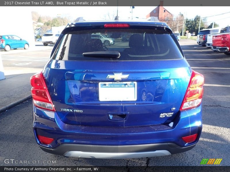 Blue Topaz Metallic / Jet Black 2017 Chevrolet Trax LT AWD