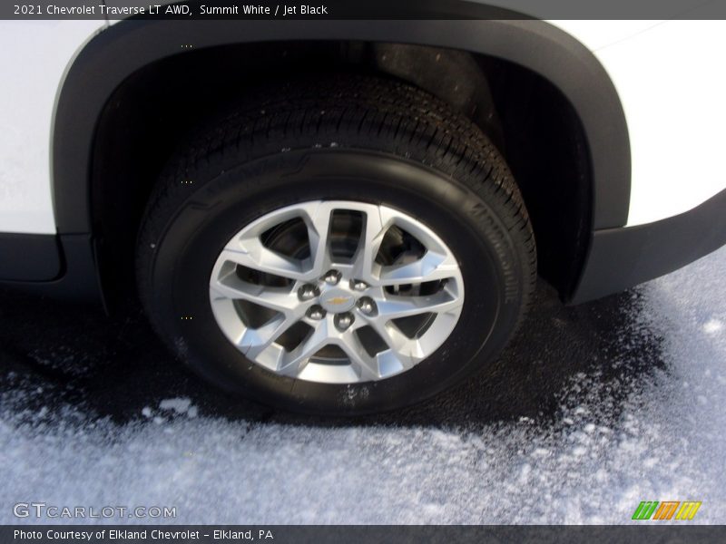 Summit White / Jet Black 2021 Chevrolet Traverse LT AWD