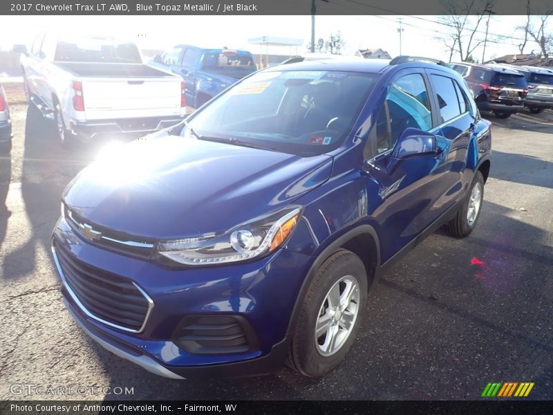 Blue Topaz Metallic / Jet Black 2017 Chevrolet Trax LT AWD