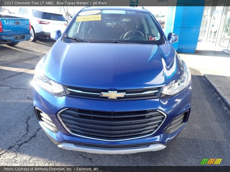 Blue Topaz Metallic / Jet Black 2017 Chevrolet Trax LT AWD