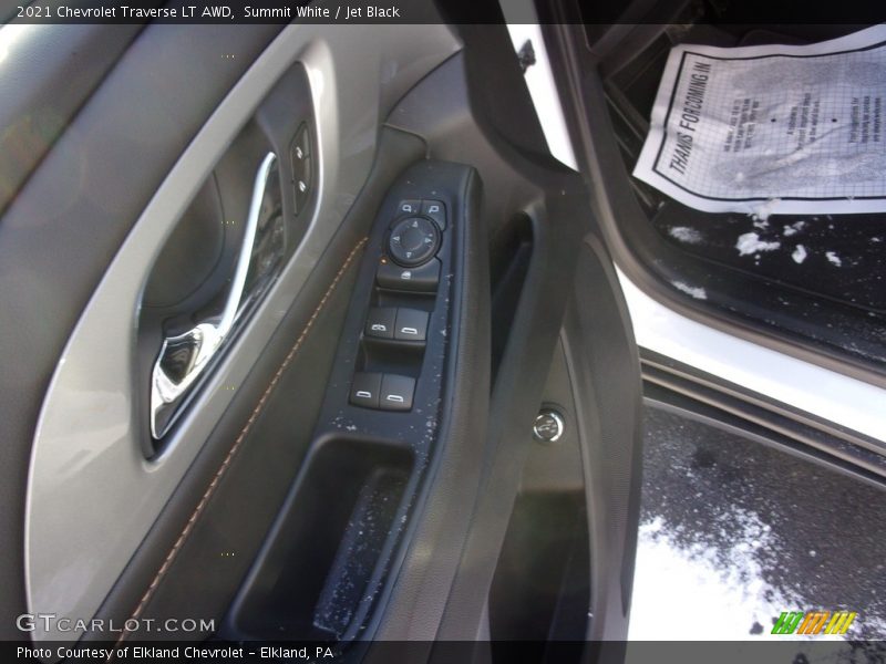 Summit White / Jet Black 2021 Chevrolet Traverse LT AWD