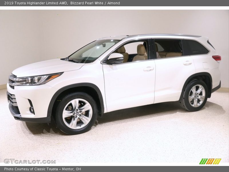 Blizzard Pearl White / Almond 2019 Toyota Highlander Limited AWD