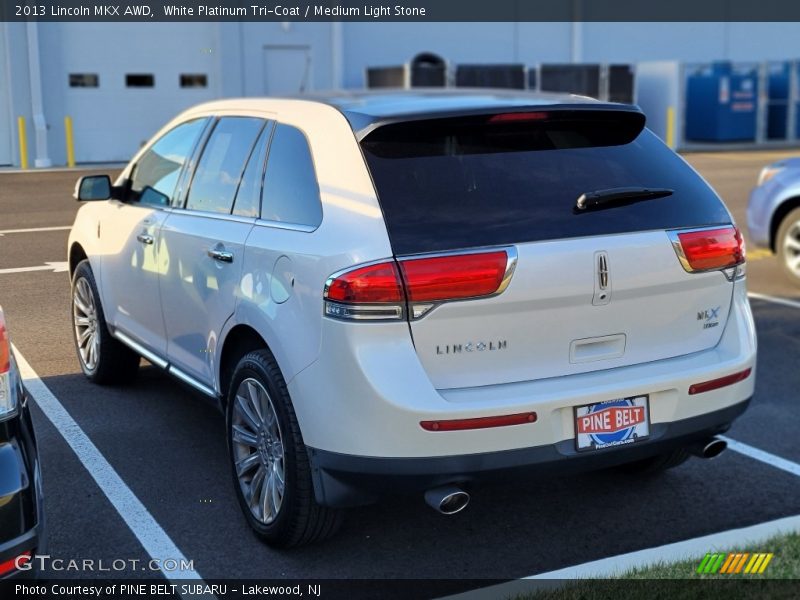 White Platinum Tri-Coat / Medium Light Stone 2013 Lincoln MKX AWD