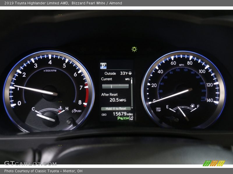 Blizzard Pearl White / Almond 2019 Toyota Highlander Limited AWD