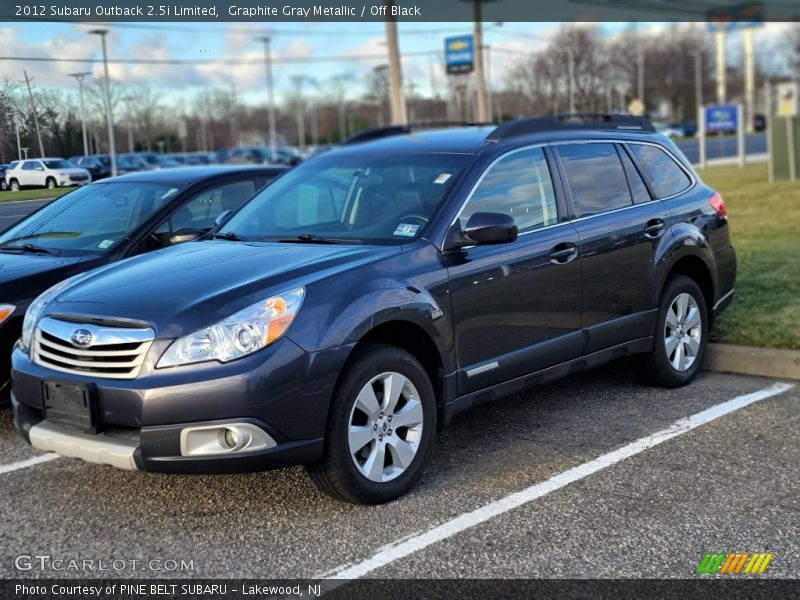 Graphite Gray Metallic / Off Black 2012 Subaru Outback 2.5i Limited