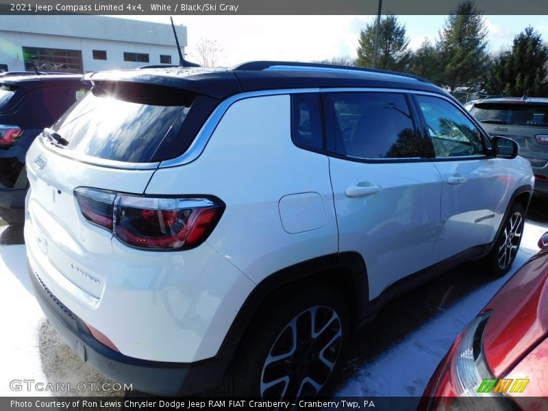 White / Black/Ski Gray 2021 Jeep Compass Limited 4x4