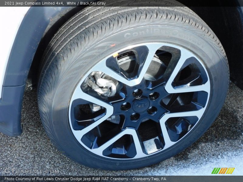 White / Black/Ski Gray 2021 Jeep Compass Limited 4x4