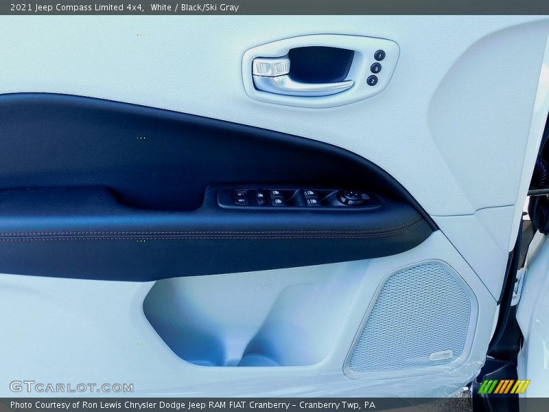 White / Black/Ski Gray 2021 Jeep Compass Limited 4x4