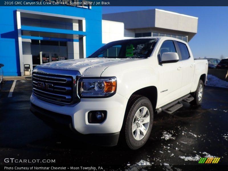 Summit White / Jet Black 2016 GMC Canyon SLE Crew Cab 4x4