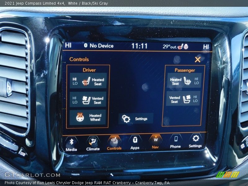 White / Black/Ski Gray 2021 Jeep Compass Limited 4x4