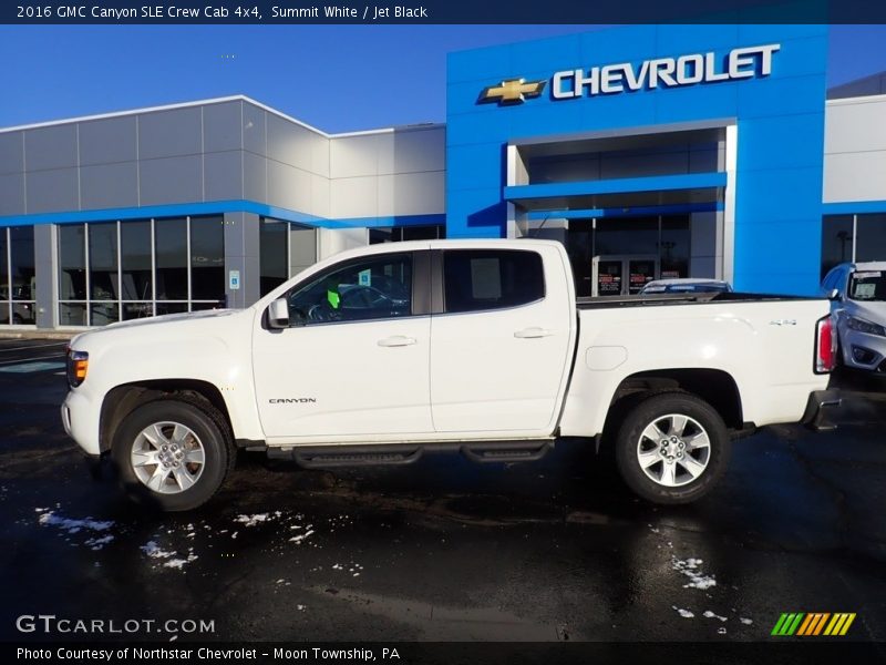 Summit White / Jet Black 2016 GMC Canyon SLE Crew Cab 4x4