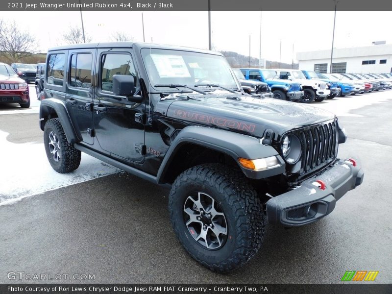 Black / Black 2021 Jeep Wrangler Unlimited Rubicon 4x4