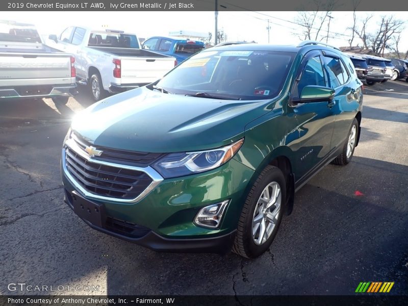 Ivy Green Metallic / Jet Black 2019 Chevrolet Equinox LT AWD