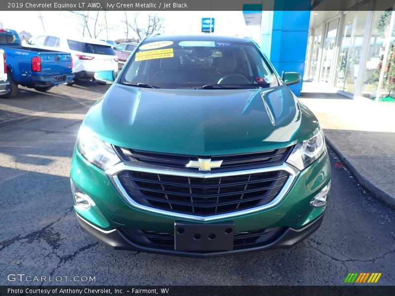 Ivy Green Metallic / Jet Black 2019 Chevrolet Equinox LT AWD