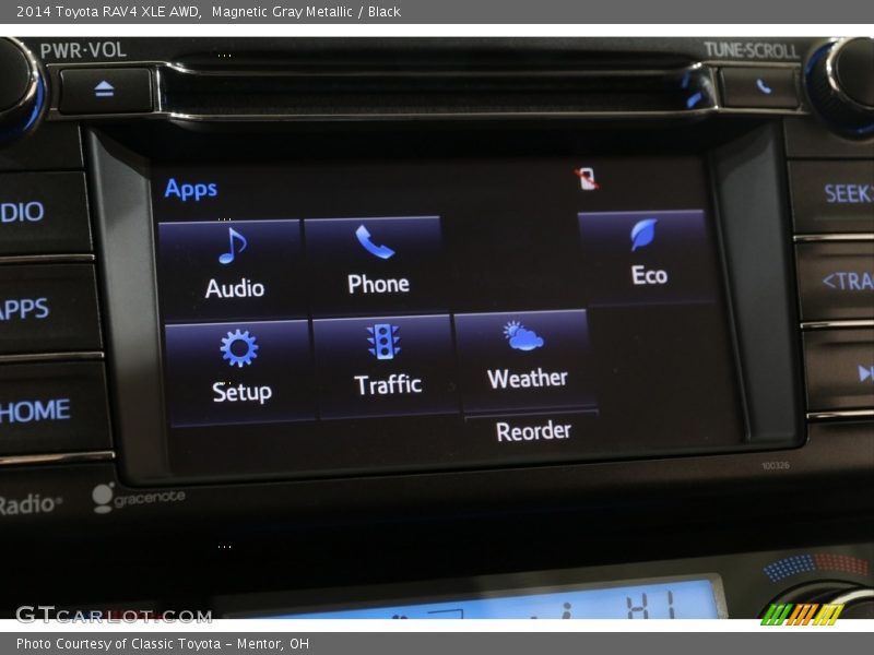 Magnetic Gray Metallic / Black 2014 Toyota RAV4 XLE AWD