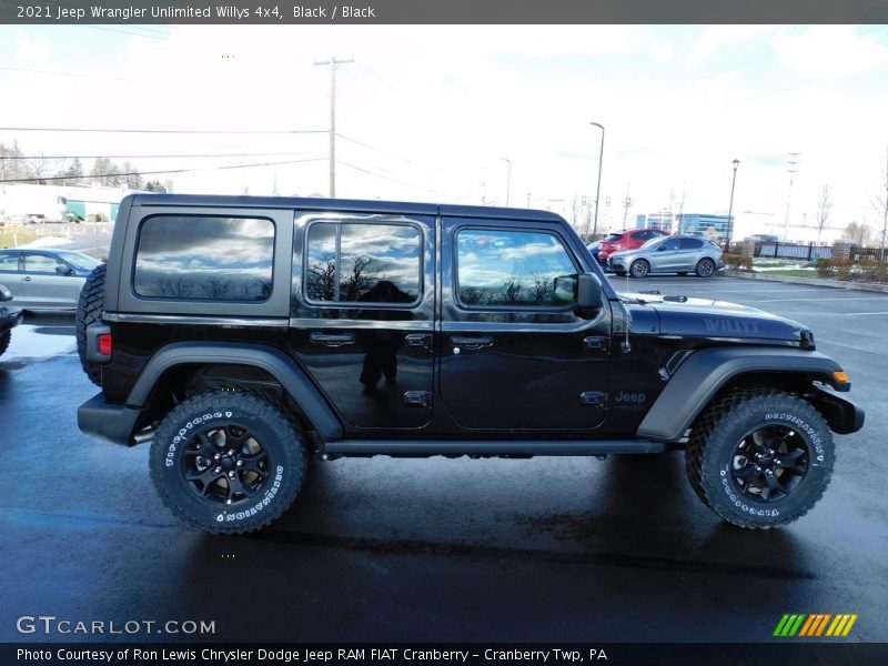 Black / Black 2021 Jeep Wrangler Unlimited Willys 4x4