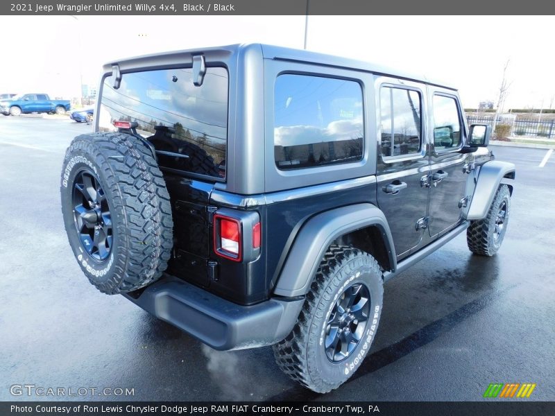 Black / Black 2021 Jeep Wrangler Unlimited Willys 4x4