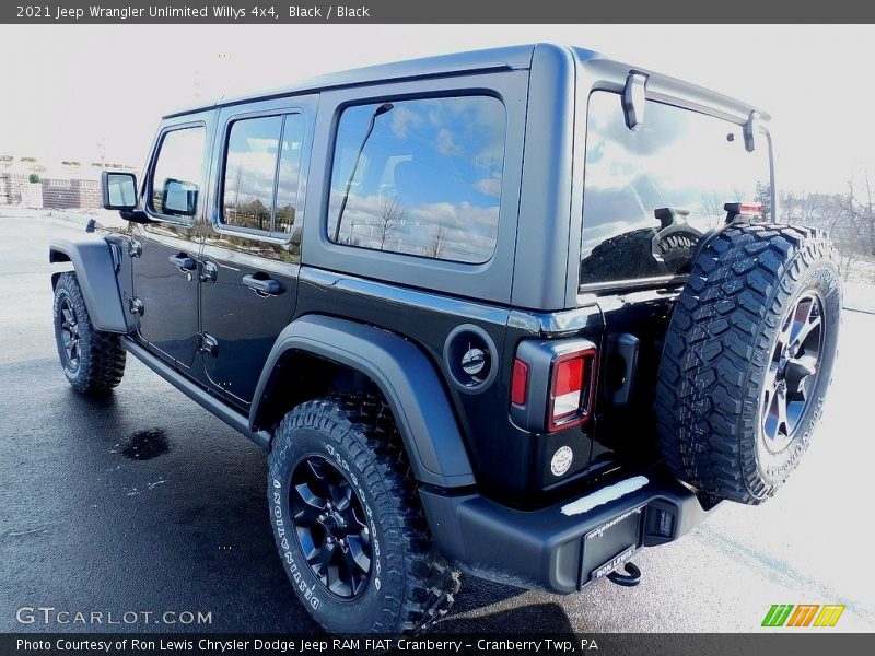 Black / Black 2021 Jeep Wrangler Unlimited Willys 4x4
