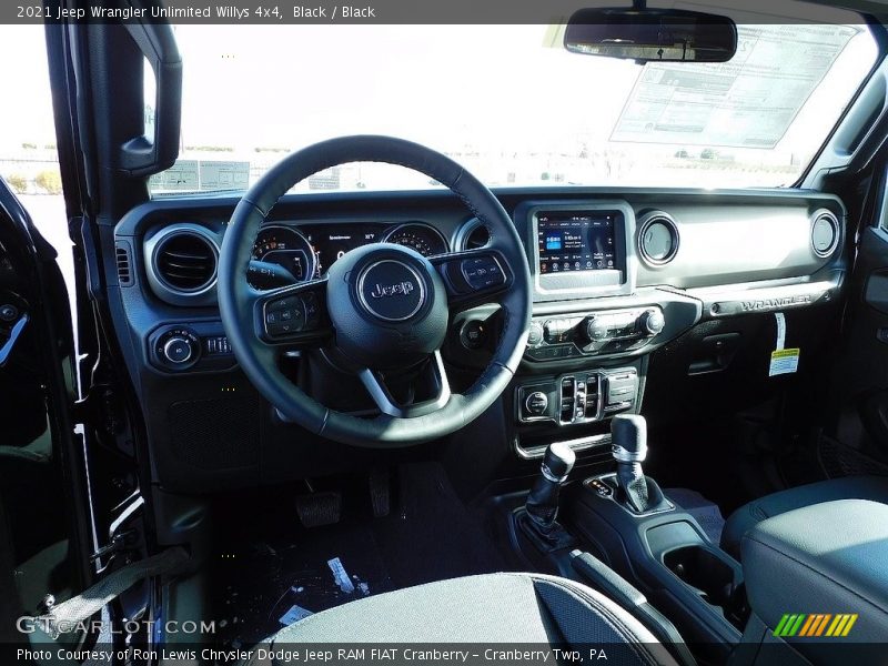 Black / Black 2021 Jeep Wrangler Unlimited Willys 4x4