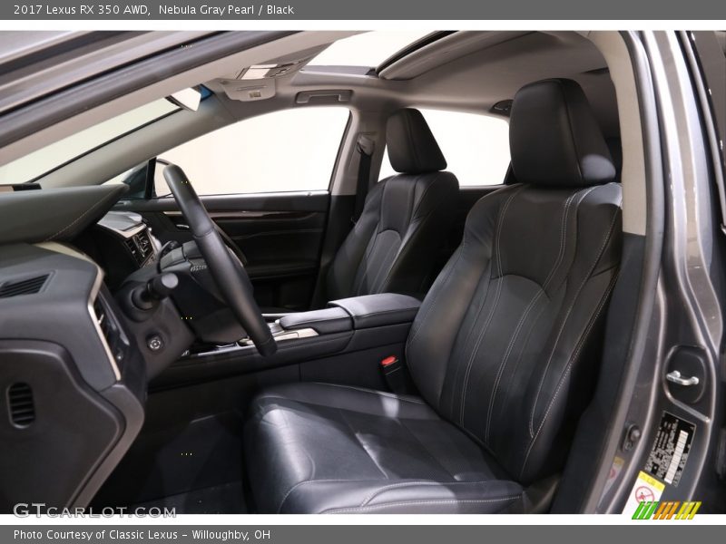 Nebula Gray Pearl / Black 2017 Lexus RX 350 AWD