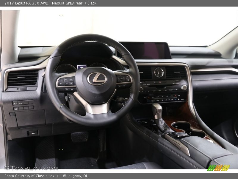 Nebula Gray Pearl / Black 2017 Lexus RX 350 AWD