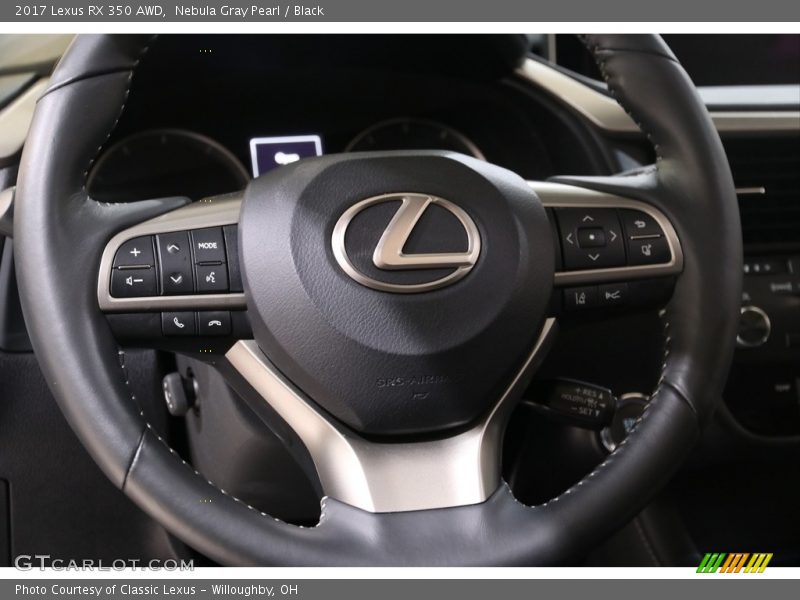 Nebula Gray Pearl / Black 2017 Lexus RX 350 AWD