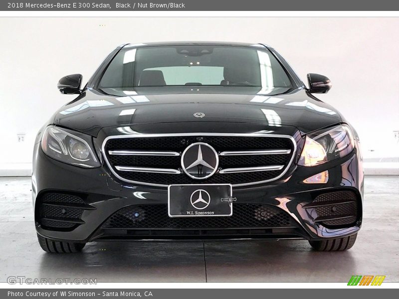 Black / Nut Brown/Black 2018 Mercedes-Benz E 300 Sedan