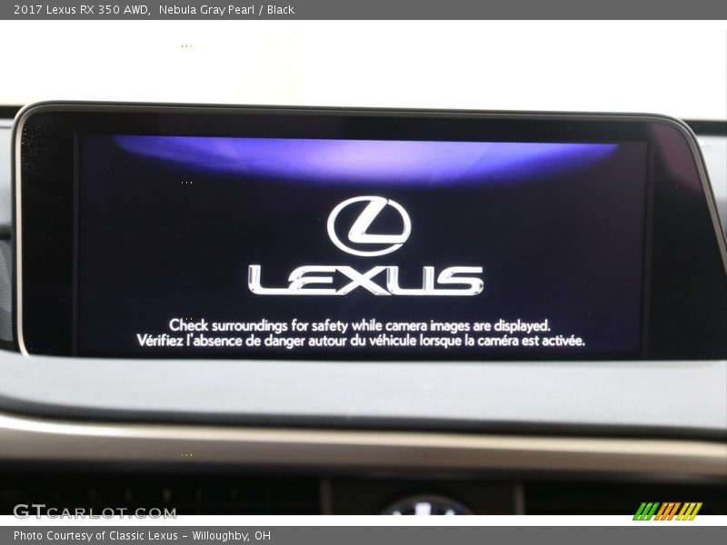 Nebula Gray Pearl / Black 2017 Lexus RX 350 AWD