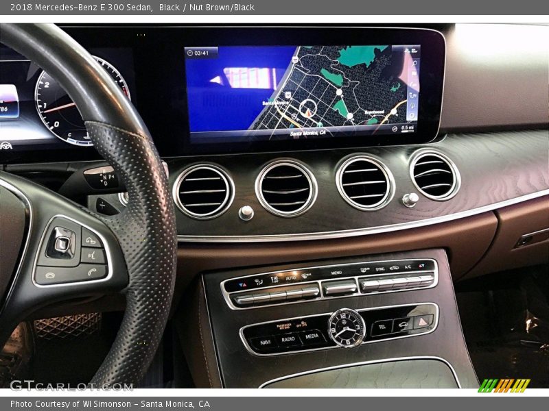 Black / Nut Brown/Black 2018 Mercedes-Benz E 300 Sedan