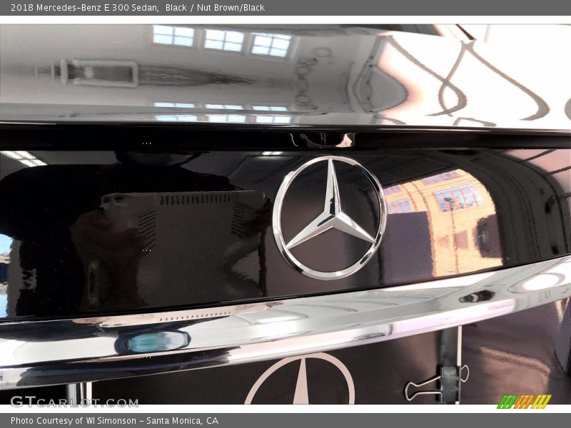 Black / Nut Brown/Black 2018 Mercedes-Benz E 300 Sedan