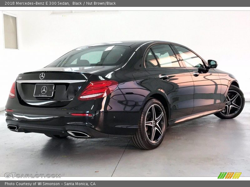 Black / Nut Brown/Black 2018 Mercedes-Benz E 300 Sedan