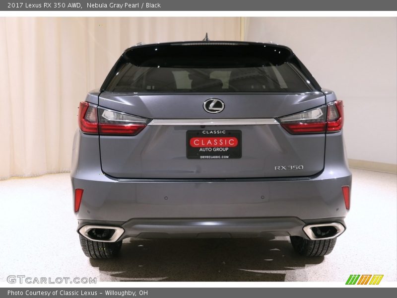 Nebula Gray Pearl / Black 2017 Lexus RX 350 AWD