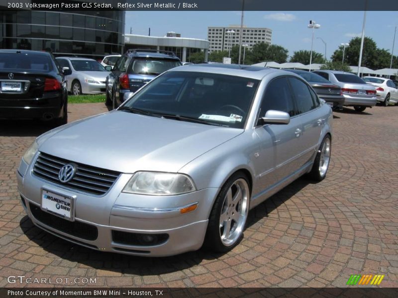 Reflex Silver Metallic / Black 2003 Volkswagen Passat GLS Sedan