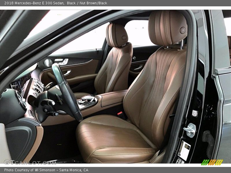 Black / Nut Brown/Black 2018 Mercedes-Benz E 300 Sedan
