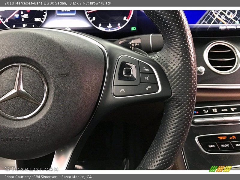 Black / Nut Brown/Black 2018 Mercedes-Benz E 300 Sedan