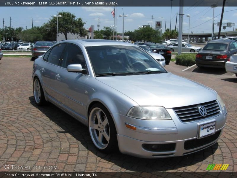 Reflex Silver Metallic / Black 2003 Volkswagen Passat GLS Sedan