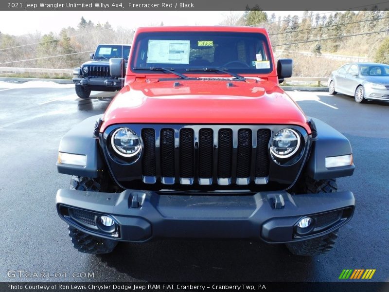 Firecracker Red / Black 2021 Jeep Wrangler Unlimited Willys 4x4