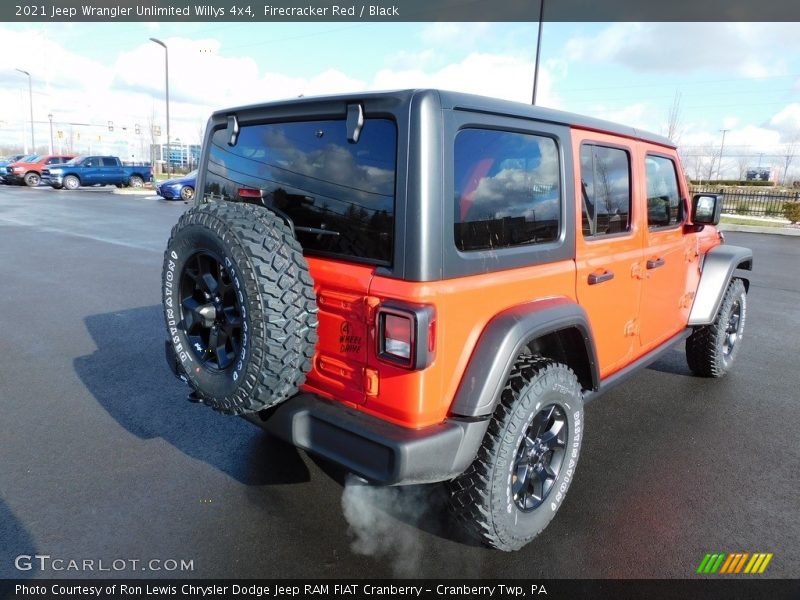 Firecracker Red / Black 2021 Jeep Wrangler Unlimited Willys 4x4
