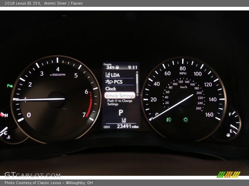 Atomic Silver / Flaxen 2018 Lexus ES 350
