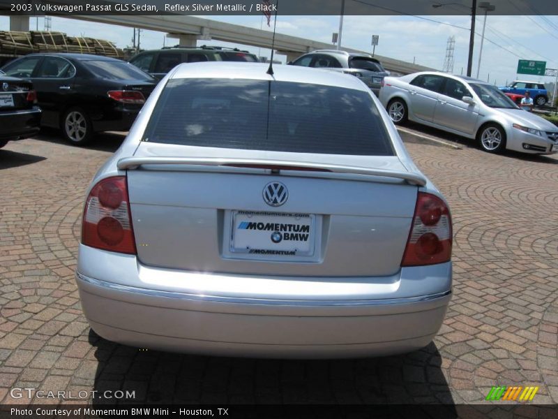 Reflex Silver Metallic / Black 2003 Volkswagen Passat GLS Sedan